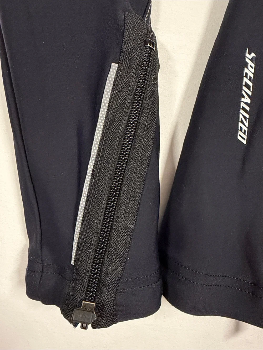 1 Pair Pearl Izumi & 1 Pair Specialized Black Cycling Fleece Reflective Tights M